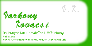 varkony kovacsi business card